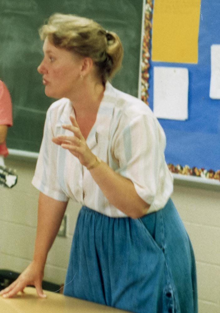 Judy teaching in 1989